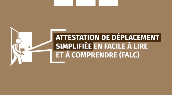 Attestation de déplacement en Facile à Lire et à Comprendre