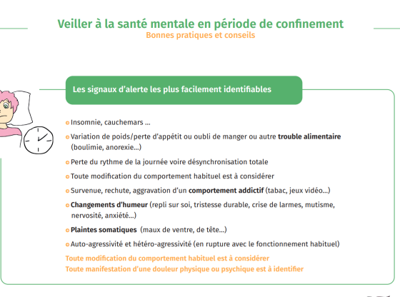 Extraits du document "veiller à la santé mentale en période de confinement" de l'APAJH