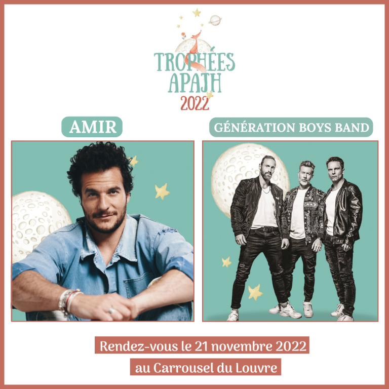 Amir et Génération Boys Band aux Trophées APAJH 2022