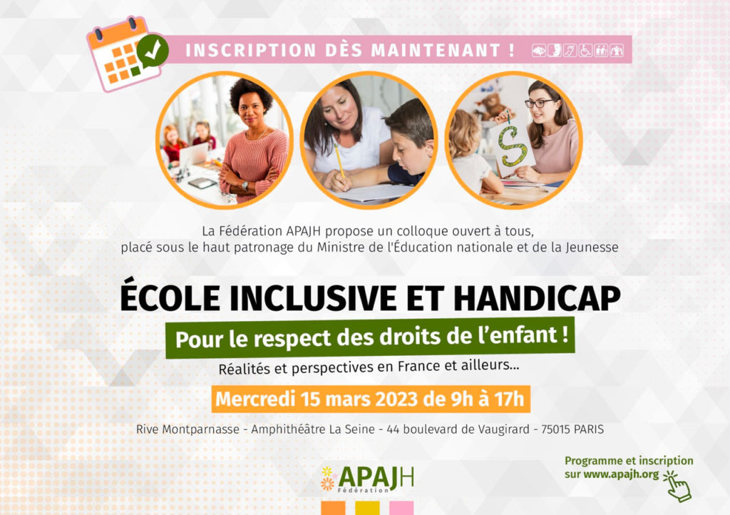 Ecole inclusive Colloque 15 mars 2023