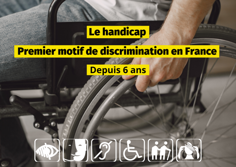 Le handicap, encore le premier motif de discrimination en France