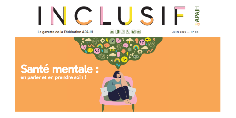 Santé mentale : en parler et en prendre soin Nouveau numéro de la gazette « Inclusif »